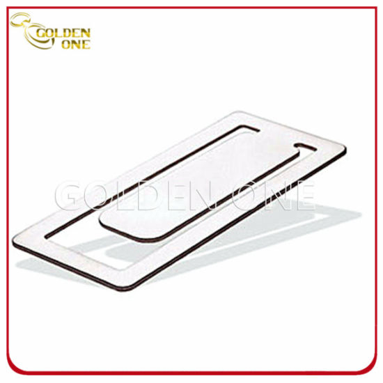 Personalisiertes, schickes Design, quadratische Form, Edelstahl-Lesezeichen