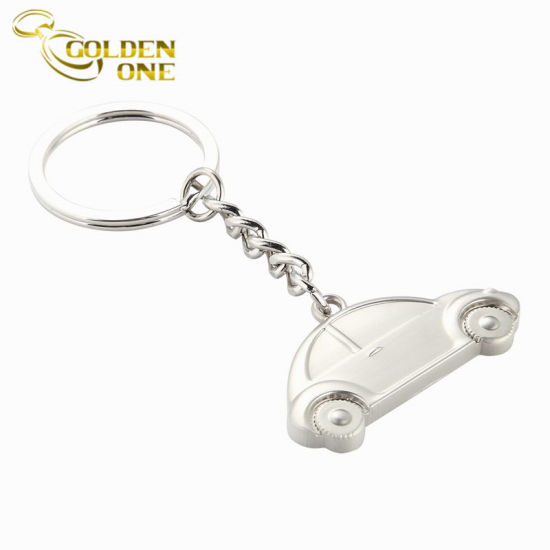 Custom geprägtes Logo Antik Bronze Metall Schlüsselanhänger