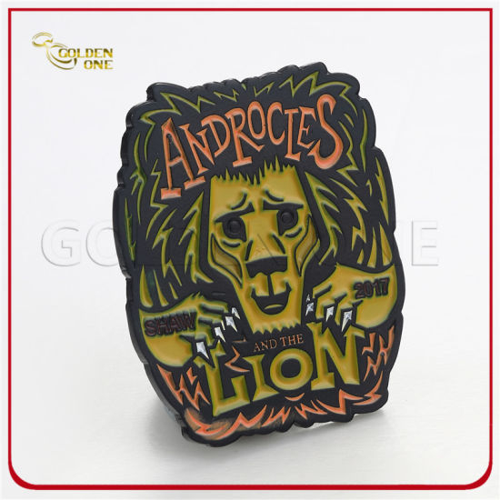 Werbegeschenk Günstige Custom 3D Logo Cartoon Style gedruckt weich hart Cloisonne Emaille Eisen Messing Metall Revers Pin