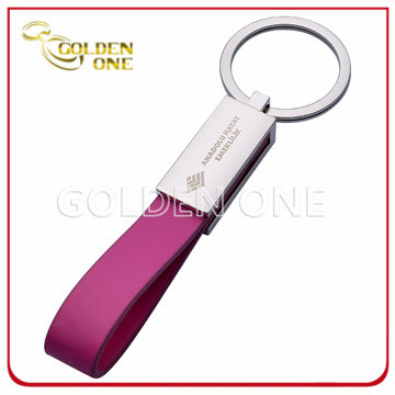 Fabrik-Großhandelskundenspezifischer PU-Leder-Schlüsselanhänger