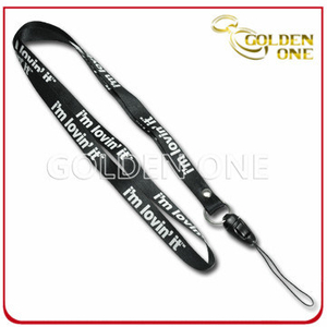 Factory Direct Supply Siebdruck Polyester Promotion Lanyard