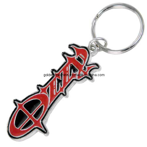 Gebogener Schlüsselhalter aus zweifarbig plattiertem Metall