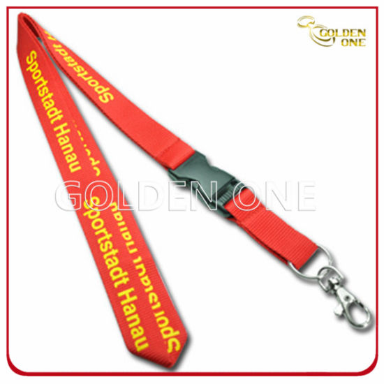 Liefern Sie personalisiertes Lanyard aus Polyestergewebe mit Metallhaken