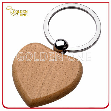 Werbegeschenk, ausgefallenes Design, Herzform, Holz-Schlüsselanhänger