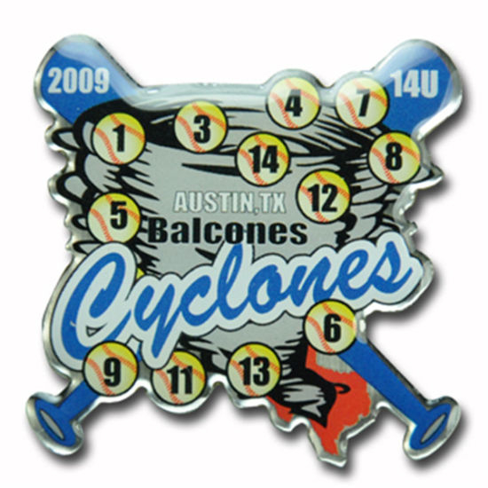 Factory Supply Fsahion Anstecknadel mit geätzter Epoxidbeschichtung