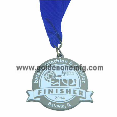 Custom 3D Sculpted Running Award Medaille aus Metall
