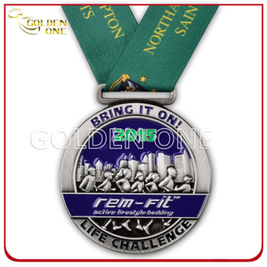 Custom 3D Sculpted Running Award Medaille aus Metall