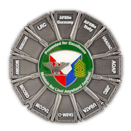 Custom Antique Bronze Finish US Army Souvenir Coin (CC09)