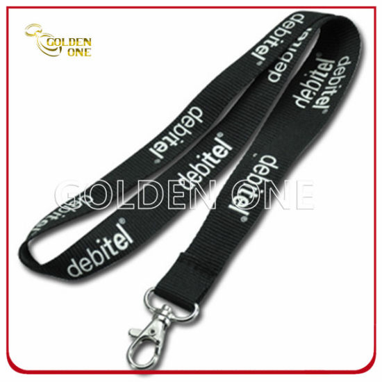 Kundenspezifischer Wärmeübertragungsbedruckter Polyester-ID-Kartenhalter Lanyard