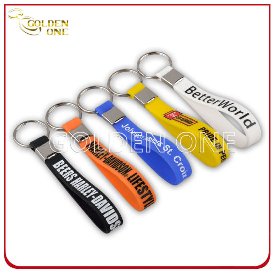Fashion Custom Segmented Color Concave Logo Silikonkautschuk-Armband
