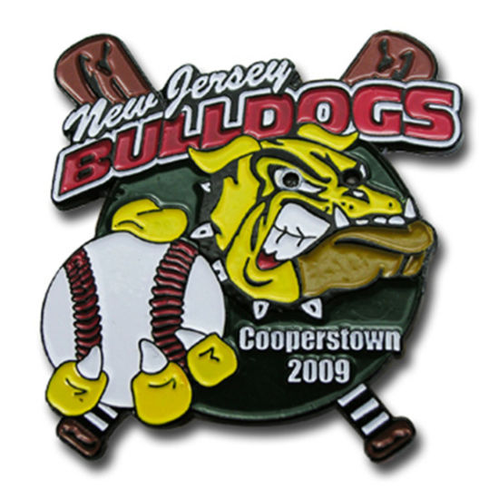 Kundenspezifische, vollfarbig bedruckte Anstecknadel aus Aluminium