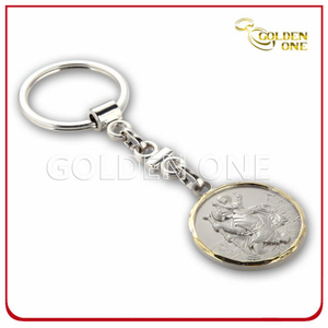 Promotion geprägtes graviertes Logo Souvenir Metall Schlüsselanhänger