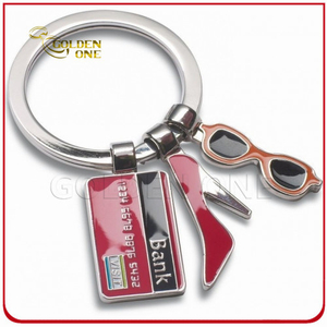 Werbegeschenk Schlüsselanhänger aus weichem Emaille-Metall