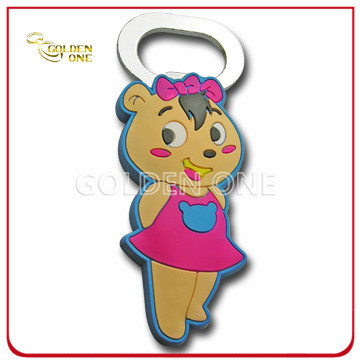 Kundenspezifischer 3D-Weich-PVC-Flaschenöffner für Werbegeschenke