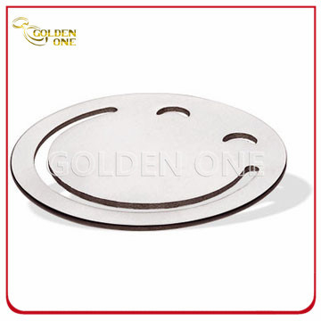 Werbegeschenk Modedesign Lächeln Gesicht Metall Lesezeichen