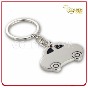 Kundenspezifischer Schlüsselanhänger aus Metall mit Logo, Automodell, Lasergravur