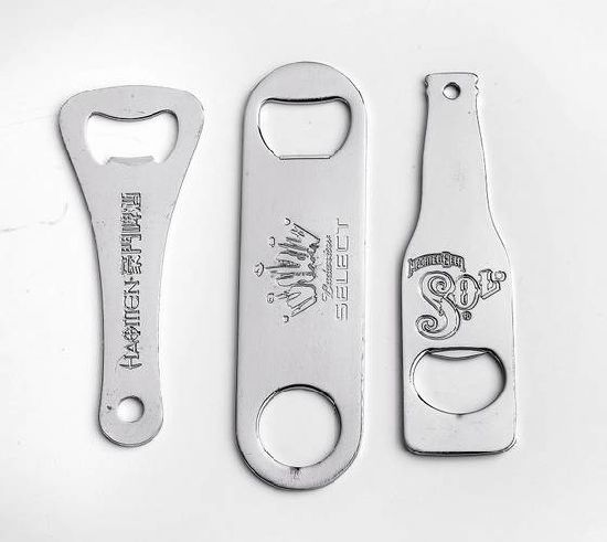 Personalisierter gravierter Logo-Metall-Edelstahl-Bierflaschenöffner