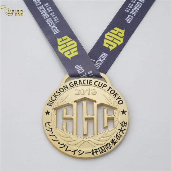 Andenken-Geschenk-kundenspezifische Goldmetall-Judo-Preis-Medaille
