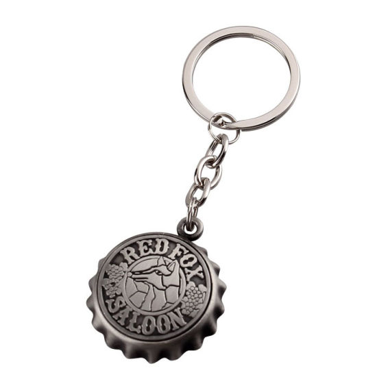 Benutzerdefinierte Offsetdruck Metall Flaschenöffner Schlüsselanhänger